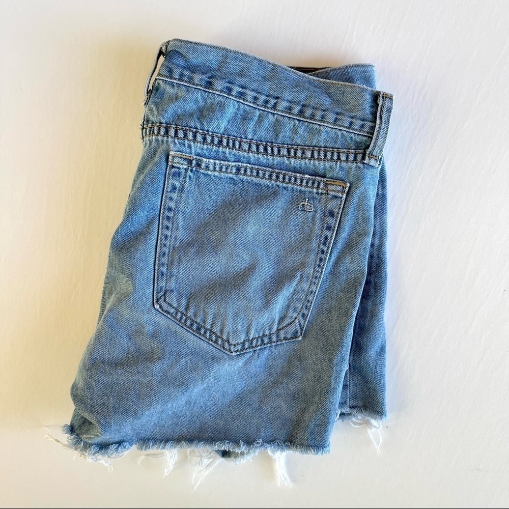 Rag & Bone Jean Shorts Ripped Color Rye - Picture 8 of 9